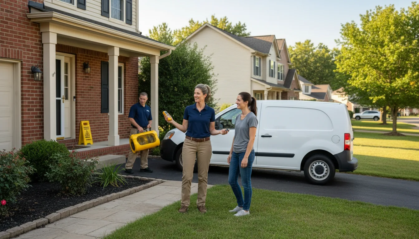 Residential water damage restoration in Libertyville, IL